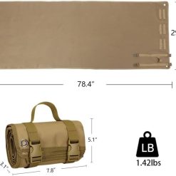 Alternative view of Outdoor Camping Tactical Training Shooting Mat Anti Slip Pad, Waterproof and Moisture-Proof Folding Mat Picnic Blanket Portable with Carry Strap