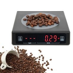 Alternative view of Black Coffee Baking Kitchen Electronic Scale Battery Rechargeable with Timing Function 3kg/0.1g