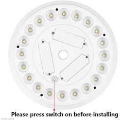 Flagpole Lights,Solar Flagpole Light-White Shell,Flagpole Lights,Solar Flag Pole Light Bright 26 Led Solar Powered Waterproof 9 V1263 JX 1693 202604141330 03