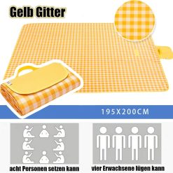Alternative view of Picnic blanket waterproof picnic beach carpet pattern