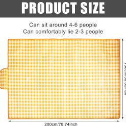 Alternative view of Picnic blanket waterproof picnic beach carpet pattern