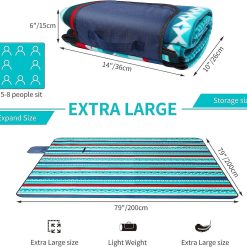 Alternative view of Picnic blanket waterproof picnic beach carpet pattern