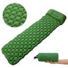 Ultralight inflatable sleeping pad with built-in pillow
