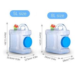 Alternative view of Water Container Water Storage Bucket with Faucet Portable Water Canteen for Outdoor Camping Hiking Picnic