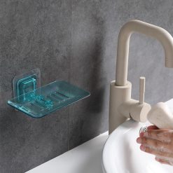 Alternative view of Soap Holder Easy to Install Selfdhesive PVC Bathroom Soap Holder for Home-Green