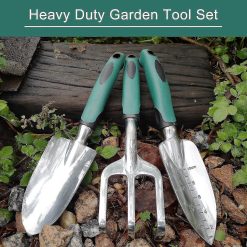 Alternative view of Garden tool set 3-piece cast aluminium with rubber grip