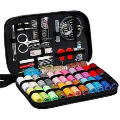 98-piece sewing kit with needles, threads and scissors
