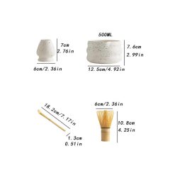 Alternative view of Matcha Whisk Set - 4 Piece Bamboo Tea Making Kit