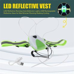 LED Reflective Vest, Rechargeable Running Gear with Multicolor Lights for Men & Women 8 V1263 JX 3829 202604150145 03