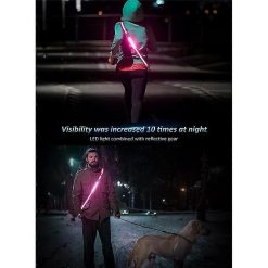Alternative view of LED Reflective Belt, Rechargeable Running Gear for Walking at Night