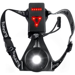 Alternative view of Reflective Running Gear with LED Chest Light, Weatherproof Night Running Vest