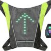 Reflective cycling vest with wireless signal remote