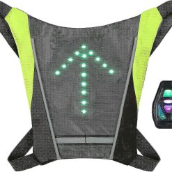 Reflective Bike Gear, Cycling Vest with Backpack Clip, USB Rechargeable Reflective Accessories