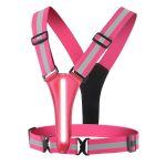 LED Reflective Vest with USB Rechargeable Lights