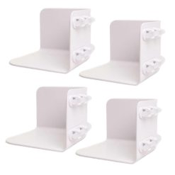 Bed sheet holder clips with lock straps, set of 4