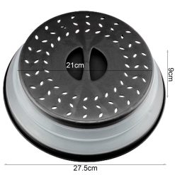 Alternative view of Microwave cover TPR splatter guard 27.5cm black
