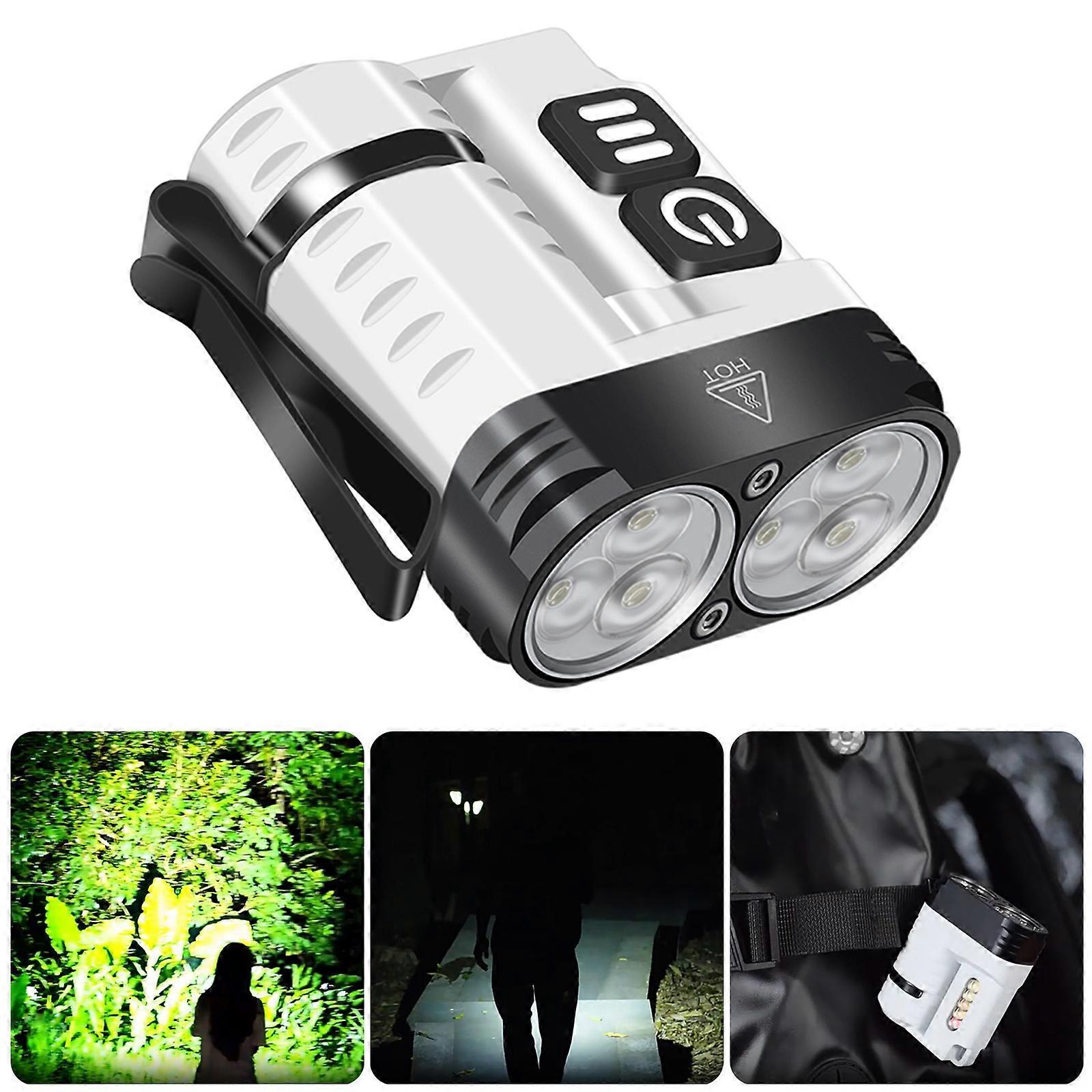 LED Hat Clip Flashlight Waterproof Pocket Torch for Camping and Outdoor Use 2 LED Hat Clip Flashlight Waterproof Pocket Torch for Camping and Outdoor Use - Image 2