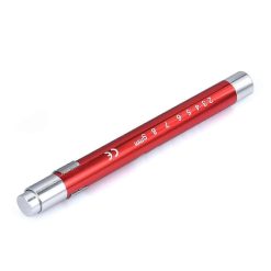 Alternative view of Red Pen Flashlight Battery Powered Portable Emergency LED Torch (1pc)
