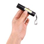 COB LED Handheld Flashlight with Telescopic Zoom