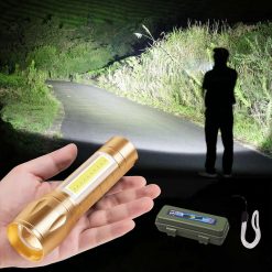 Alternative view of Super Bright LED Tactical Flashlight Zoomable Rechargeable with Multiple Modes
