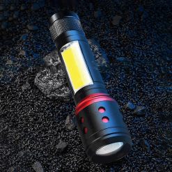 Alternative view of Super Bright LED Tactical Flashlight Zoomable Rechargeable with Multiple Modes