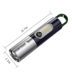 Alternative view of Rechargeable LED Flashlight High Lumens Bright Torch for Emergencies