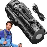 Mini waterproof LED flashlight 8.1cm portable torch
