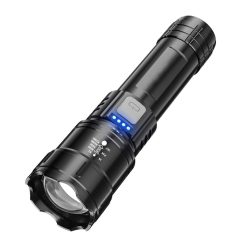 Alternative view of Super Bright Rechargeable Flashlight Zoomable with Multiple Modes Battery Powered