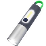LED tactical laser flashlight with 4 brightness modes