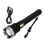 Super Bright Zoomable USB Rechargeable Torch
