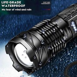 2pcs Tactical A70 LED Flashlight Economical Upgrade Rechargeable Outdoor Torch 7 V1263 JX 4288 202604150055 02