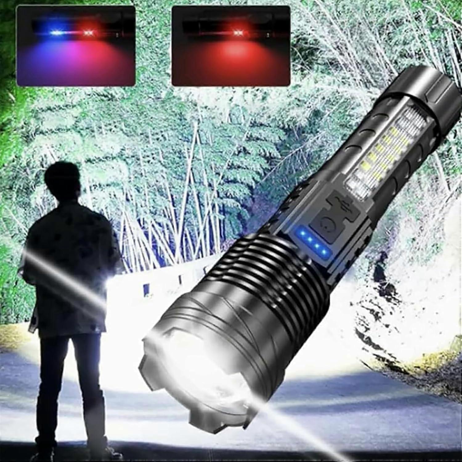 2pcs Tactical A70 LED Flashlight Economical Upgrade Rechargeable Outdoor Torch 4 2pcs Tactical A70 LED Flashlight Economical Upgrade Rechargeable Outdoor Torch - Image 4