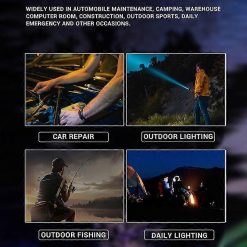 2pcs Tactical A70 LED Flashlight Economical Upgrade Rechargeable Outdoor Torch 9 V1263 JX 4288 202604150055 04