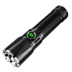 Alternative view of Super Bright Rechargeable LED Flashlight Zoomable with Modes Handheld Torch (OO)