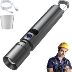 Rechargeable LED Flashlight High Brightness Emergency Torch Portable and Powerful