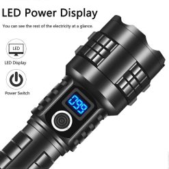 Alternative view of Powerful Pocket Flashlight Super Bright Waterproof Handheld Torch Rechargeable
