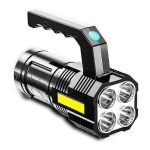Rechargeable LED tactical flashlight waterproof