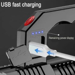 Alternative view of Rechargeable LED Tactical Flashlight Waterproof Bright Torch for Camping