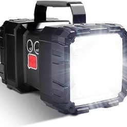 Rechargeable LED Spotlight Flashlight High Power Torch with Focus Beam