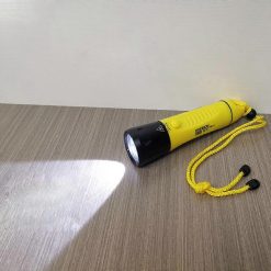 Alternative view of Diving Flashlight Waterproof Rechargeable Torch for Emergency Submersible Use - Yellow