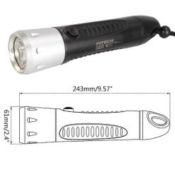 Diving Flashlight Waterproof Rechargeable Torch for Emergency Submersible Use - Yellow 7 V1263 JX 4302 202604150110 02