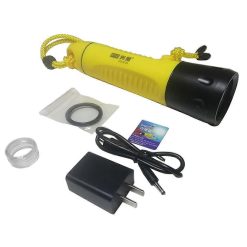 Diving Flashlight Waterproof Rechargeable Torch for Emergency Submersible Use - Yellow 9 V1263 JX 4302 202604150110 04