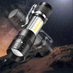 1000 Lumens LED Flashlight Rechargeable Zoomable