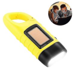 Alternative view of Solar Flashlight Emergency LED Handheld Mini Rechargeable Torch Light