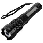 Rechargeable LED camping flashlight with 1000m range