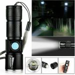 Rechargeable LED Scuba Flashlight Waterproof Torch