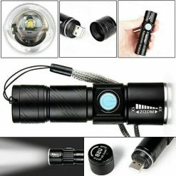 Alternative view of Rechargeable Aluminum LED Scuba Flashlight Waterproof Torch for Hiking & Diving