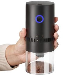 Portable Electric Coffee Grinder - Cordless Coffee Bean Mill for Travel & Camping