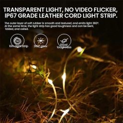 Alternative view of 9M Camping LED String Lights, Rechargeable Quick Roll Up Tent Lighting