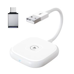 Lightweight Wireless CarPlay Adapter, Portable Wired to Wireless Converter